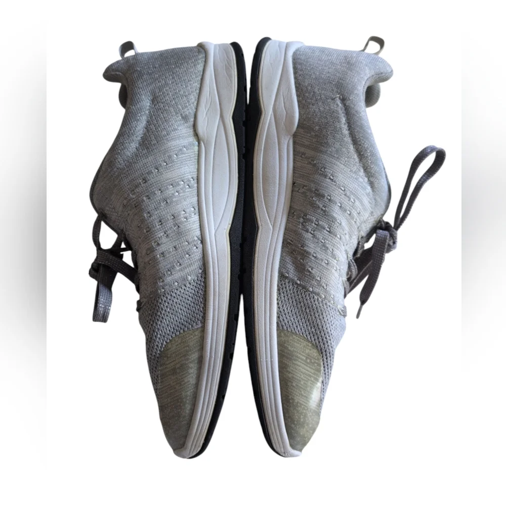 Drew Women's 12N Galaxy Walking  Shoes With Removable footbeds Grey Lace Up Knit